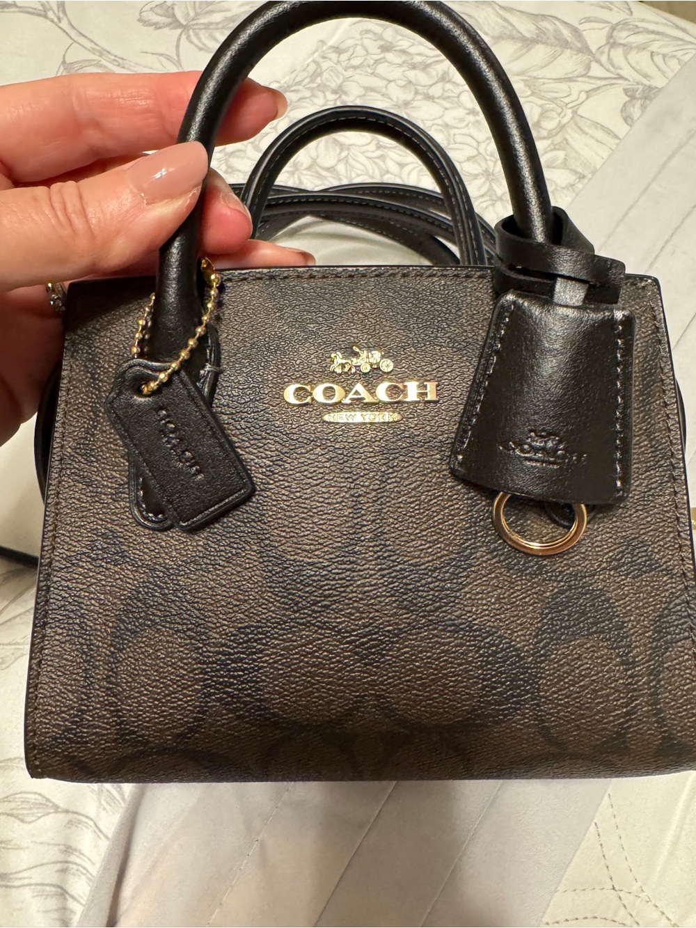 Coach Signature Mini Satchel in Brown